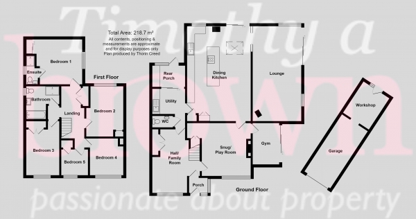 Floor Plan Image for 5 Bedroom Detached House for Sale in Truro Close, Congleton