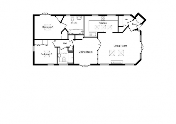 Floor Plan Image for 2 Bedroom Lodge for Sale in Ladera Retreat, Eaton