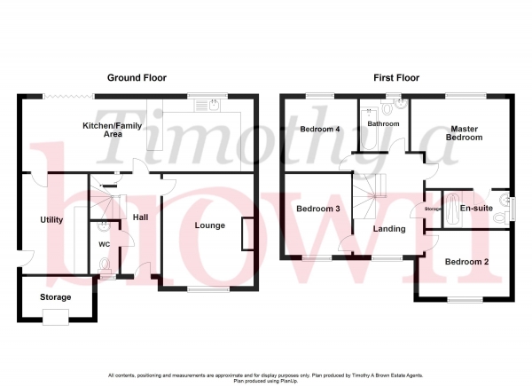 Floor Plan Image for 4 Bedroom Detached House for Sale in Blossom Gate Drive, West Heath