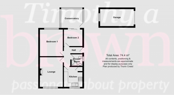 Floor Plan Image for 2 Bedroom Bungalow for Sale in Naseby Road, Congleton