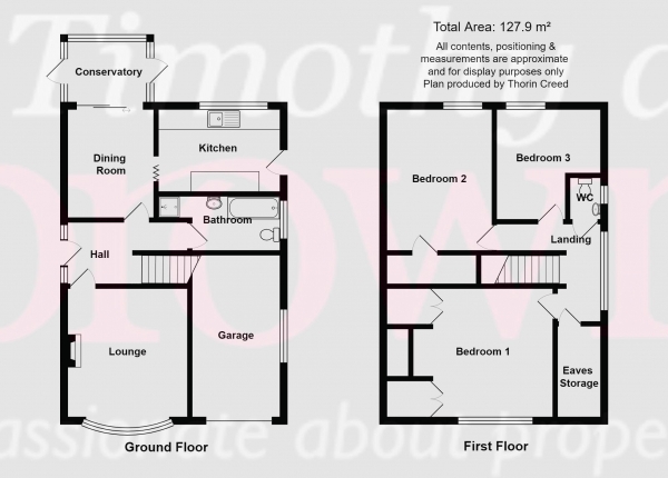 Floor Plan Image for 3 Bedroom Detached House for Sale in Long Valley Road, Gillow Heath