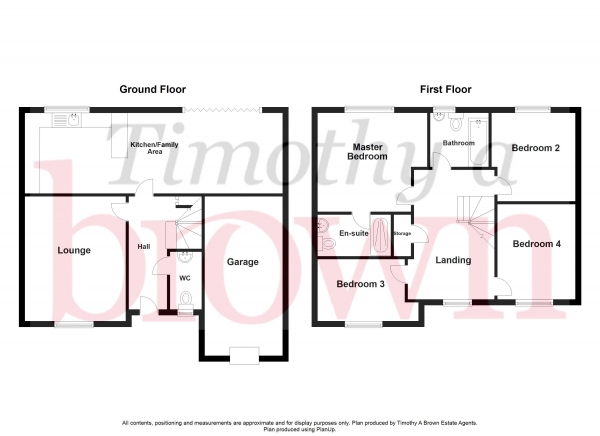 Floor Plan Image for 4 Bedroom Detached House for Sale in Elmwood Drive, Congleton