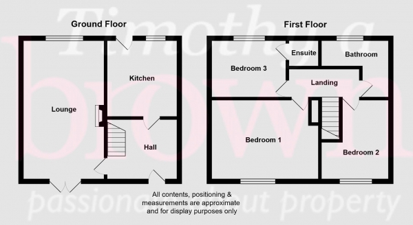 Floor Plan Image for 3 Bedroom Semi-Detached House for Sale in Belvedere Terrace, Rode Heath