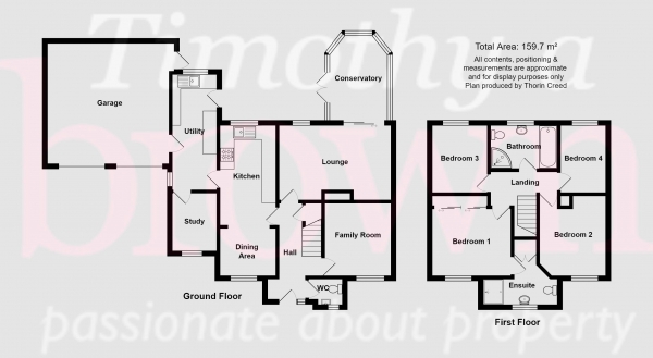 Floor Plan Image for 4 Bedroom Detached House for Sale in Ennerdale Drive, Congleton