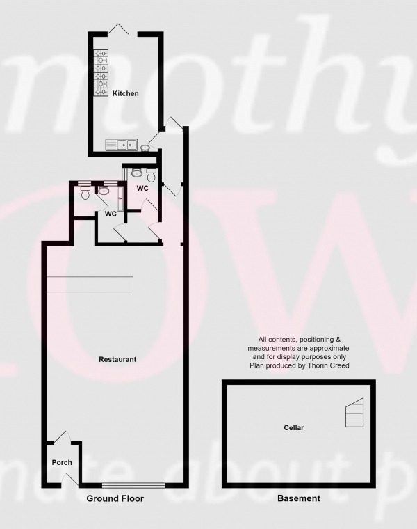 Floor Plan Image for Restaurant for Sale in High Street, Biddulph