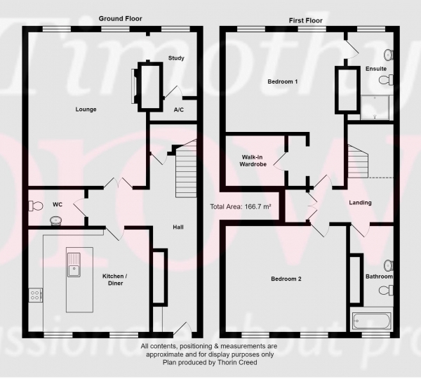 Floor Plan Image for 2 Bedroom Property for Sale in Lawton Hall Drive, Church Lawton, Cheshire