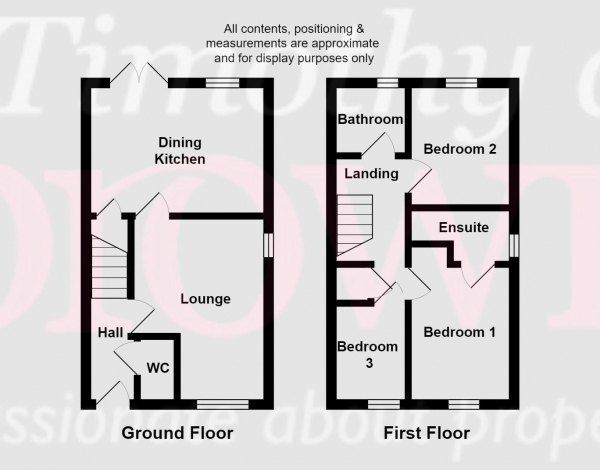 Floor Plan Image for 3 Bedroom Mews for Sale in Ginkgo Grove, Somerford, Congleton