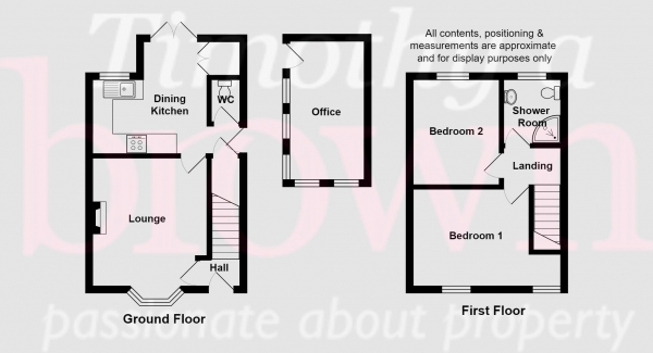 Floor Plan Image for 2 Bedroom Semi-Detached House for Sale in Mow Cop Road, Stoke-On-Trent