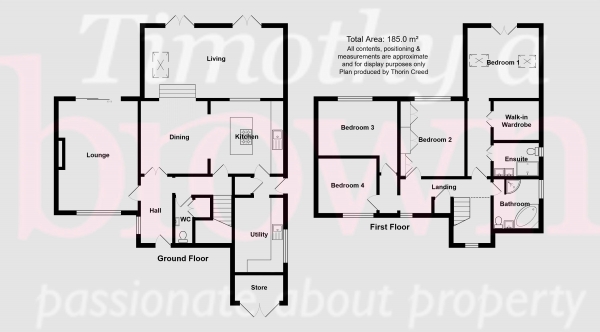 Floor Plan Image for 4 Bedroom Detached House for Sale in Park Lane, Congleton