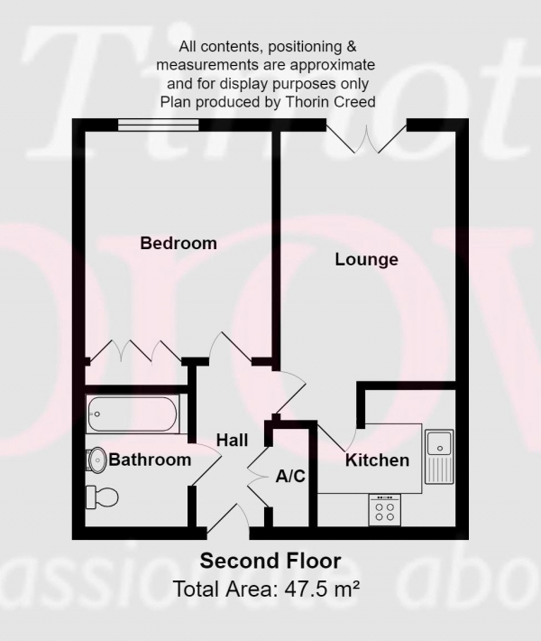 Floor Plan Image for 1 Bedroom Apartment for Sale in Mill Green, Congleton