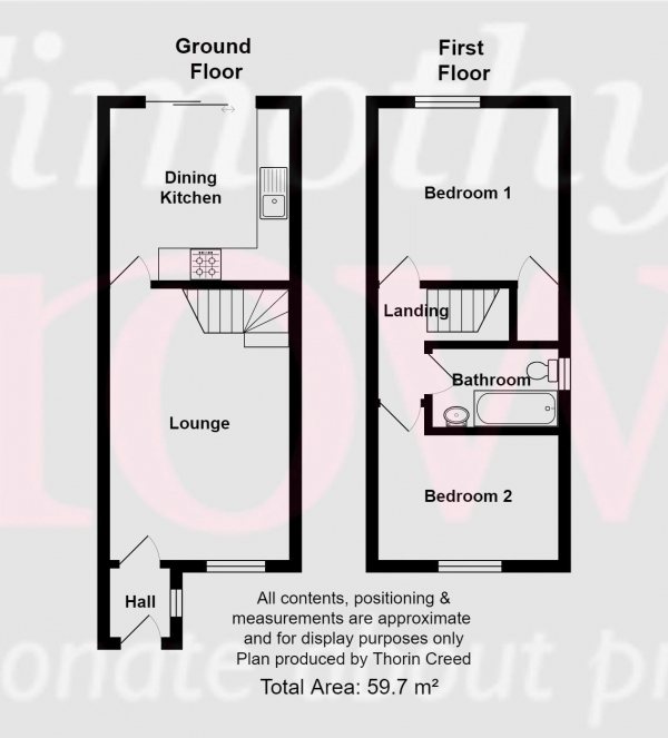 Floor Plan Image for 2 Bedroom Semi-Detached House for Sale in Bollin Drive, Congleton