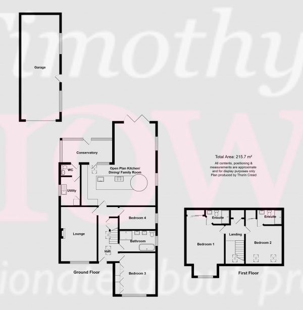 Floor Plan Image for 4 Bedroom Detached House for Sale in Holmes Chapel Road, Somerford, Congleton