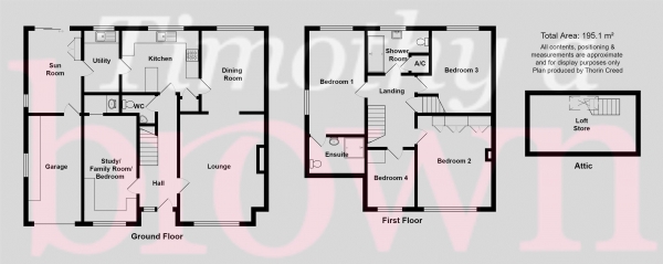 Floor Plan Image for 4 Bedroom Detached House for Sale in Blackshaw Close, Congleton