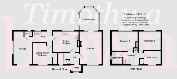 Floor Plan Image for 3 Bedroom Semi-Detached House for Sale in Windsor Place, Congleton