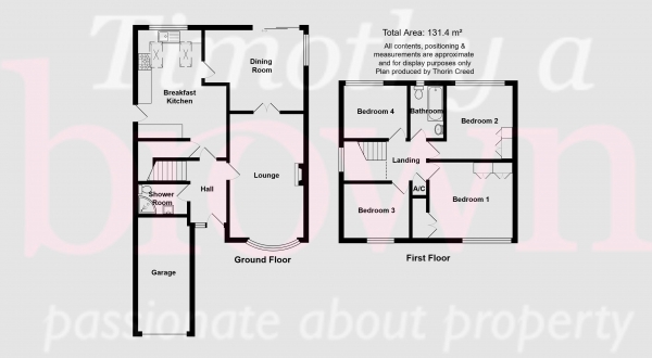 Floor Plan Image for 4 Bedroom Detached House for Sale in Keswick Court, West Heath, Congleton