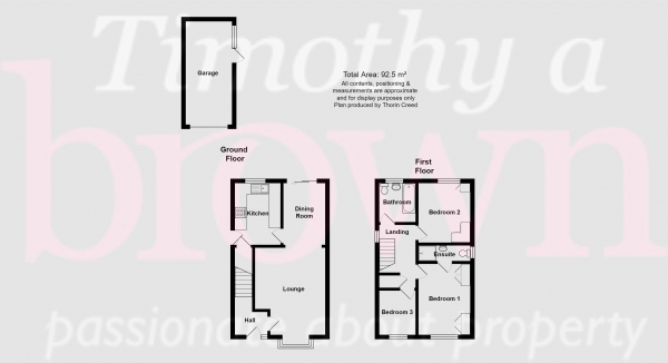 Floor Plan Image for 3 Bedroom Detached House for Sale in Quayside, Congleton