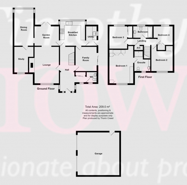 Floor Plan Image for 4 Bedroom Detached House for Sale in Paddocks Green, Congleton