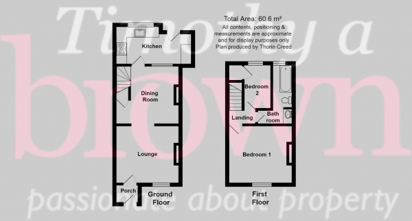 Floor Plan Image for 2 Bedroom Terraced House for Sale in Station Yard, Hightown, Congleton