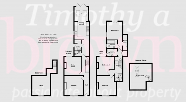 Floor Plan Image for 4 Bedroom Terraced House for Sale in Howey Hill, Congleton