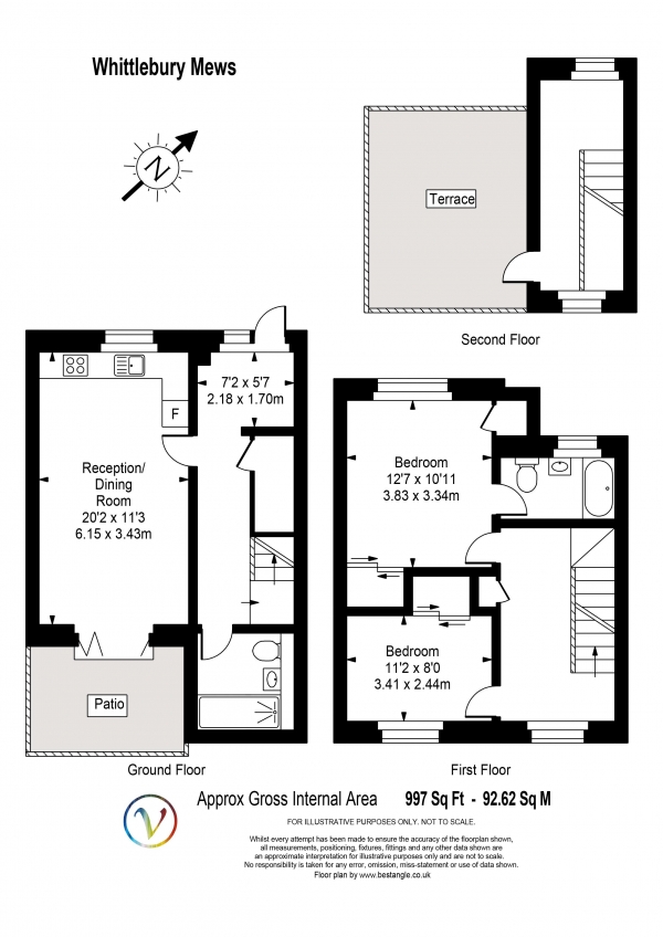 Floor Plan Image for 2 Bedroom Mews for Sale in Whittlebury Mews West, Primrose Hill, London, NW1