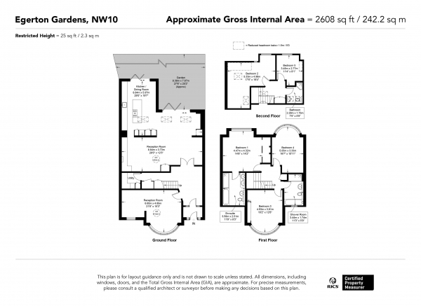 Floor Plan Image for 5 Bedroom Semi-Detached House for Sale in Egerton Gardens, Kensal Rise, London NW10