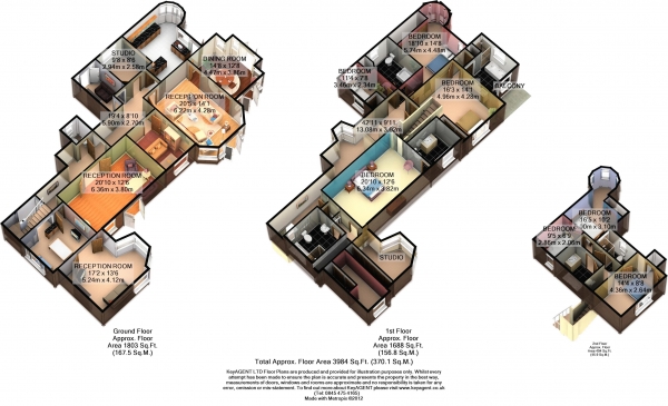 Floor Plan Image for 8 Bedroom Detached House to Rent in Frognal, Hampstead, London NW3