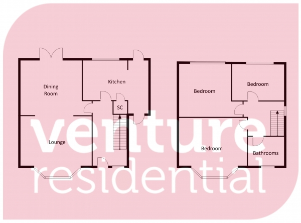 Floor Plan Image for 3 Bedroom End of Terrace House for Sale in Bramingham Road, Luton