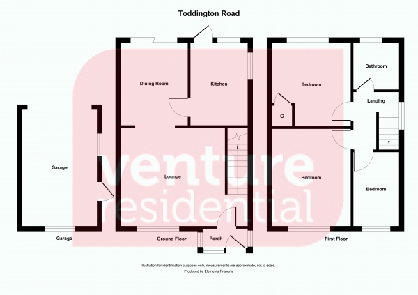 Floor Plan Image for 3 Bedroom Semi-Detached House for Sale in Toddington Road, Luton