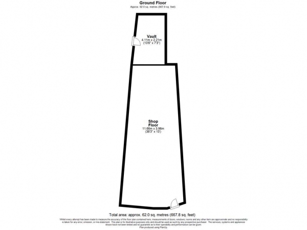 Floor Plan Image for Commercial Property to Rent in Unit 2, 4 and 6 New Bedford Road, Luton