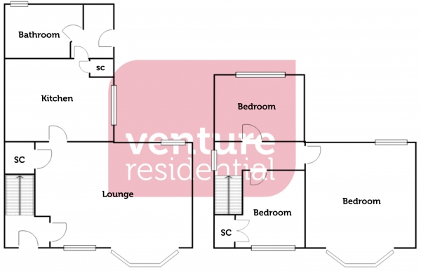 Floor Plan Image for 3 Bedroom Semi-Detached House for Sale in Ridgway Road, Bedford