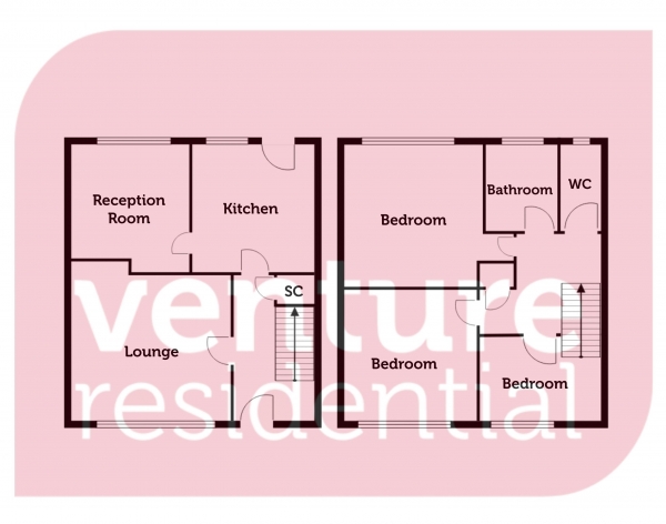 Floor Plan Image for 3 Bedroom Terraced House for Sale in Drayton Road, Luton