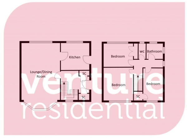 Floor Plan Image for 3 Bedroom Semi-Detached House for Sale in Abbots Wood Road, Luton