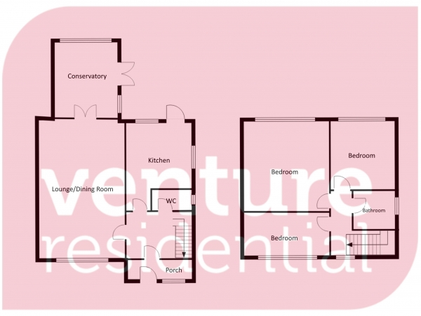 Floor Plan Image for 3 Bedroom Semi-Detached House for Sale in Parys Road, Luton