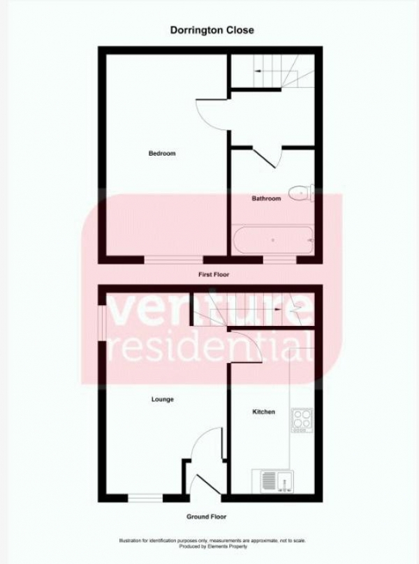 Floor Plan Image for 1 Bedroom Cluster House for Sale in Dorrington Close, Luton