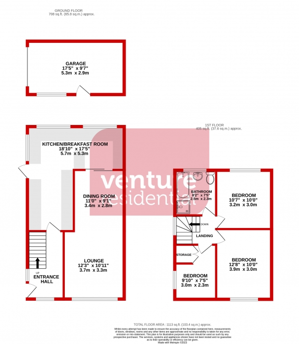 Floor Plan Image for 3 Bedroom Semi-Detached House for Sale in Nappsbury Road, Luton