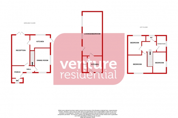 Floor Plan for 3 Bedroom Semi-Detached House for Sale in Orchard Way, Luton, LU4, 9LT -  &pound400,000