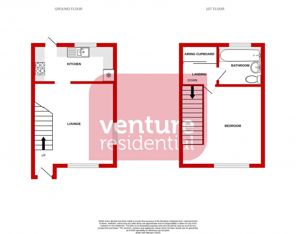 Floor Plan Image for 1 Bedroom End of Terrace House for Sale in Elveden Close