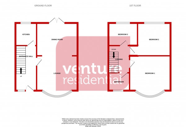 Floor Plan Image for 3 Bedroom Terraced House for Sale in 3 Bedroom, Bramingham Road