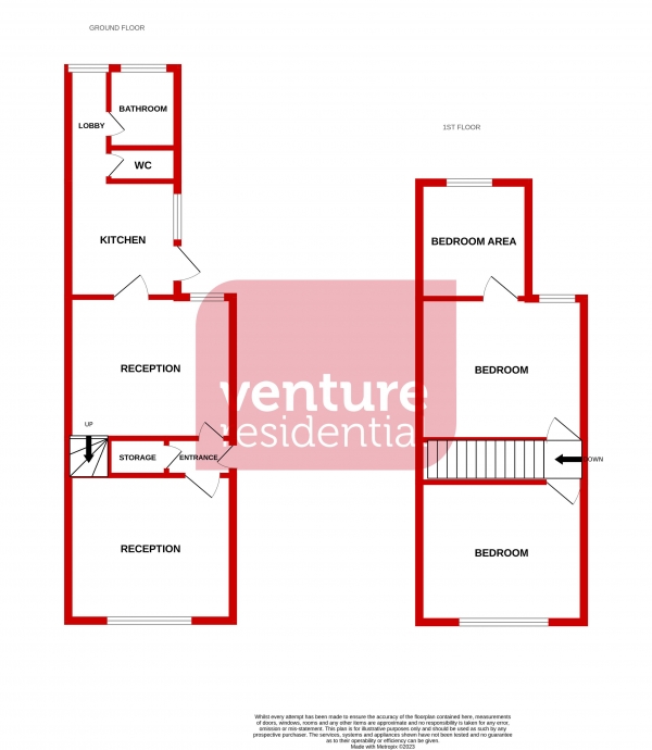 Floor Plan Image for 2 Bedroom Semi-Detached House for Sale in Dordans Road, Luton