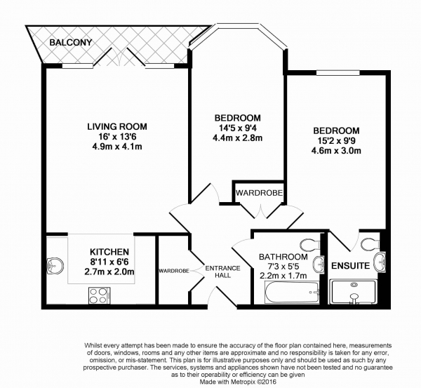 Floor Plan Image for 2 Bedroom Apartment for Sale in Marian Gardens, Bromley