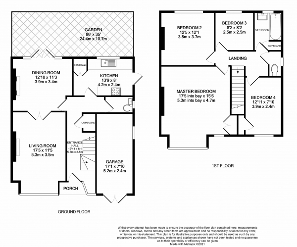 Floor Plan Image for 4 Bedroom Detached House for Sale in Bromley Grove, Bromley