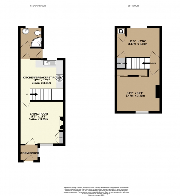 Floor Plan Image for 2 Bedroom Terraced House for Sale in Wharton Road, Bromley