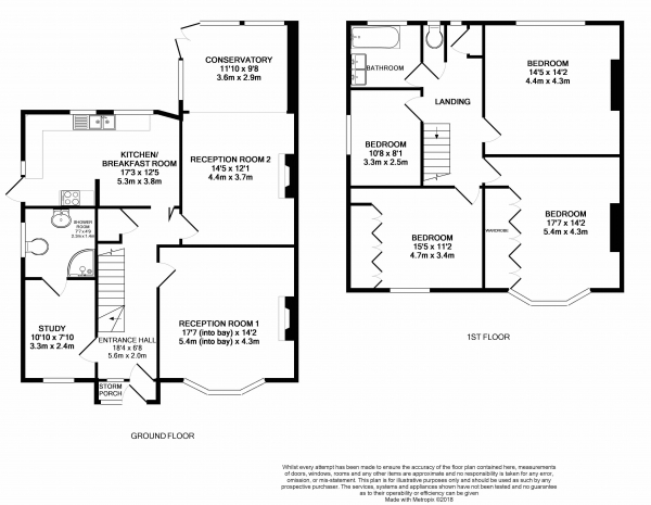 Floor Plan Image for 5 Bedroom Semi-Detached House for Sale in Harwood Avenue, Bromley