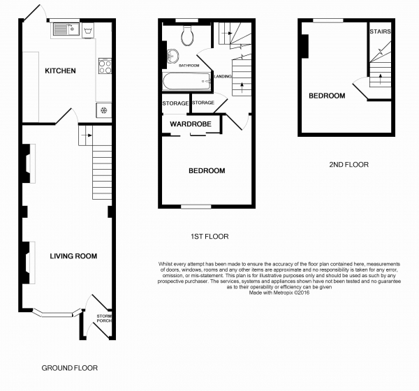 Floor Plan Image for 2 Bedroom Terraced House for Sale in Wharton Road, Bromley