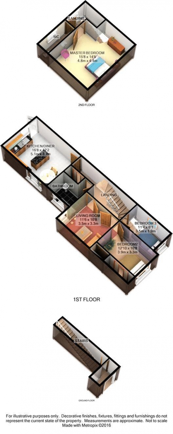 Floor Plan Image for 3 Bedroom Apartment for Sale in Morgan Road, Bromley