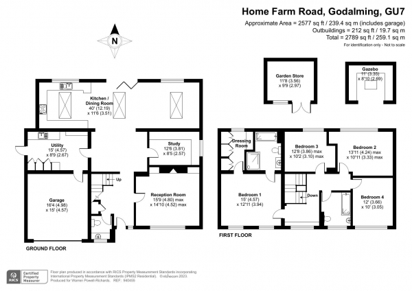 Floor Plan Image for 4 Bedroom Detached House for Sale in Home Farm Road, Busbridge