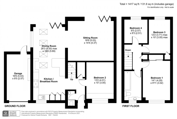 Floor Plan Image for 4 Bedroom Semi-Detached House for Sale in Pinckards, Chiddingfold