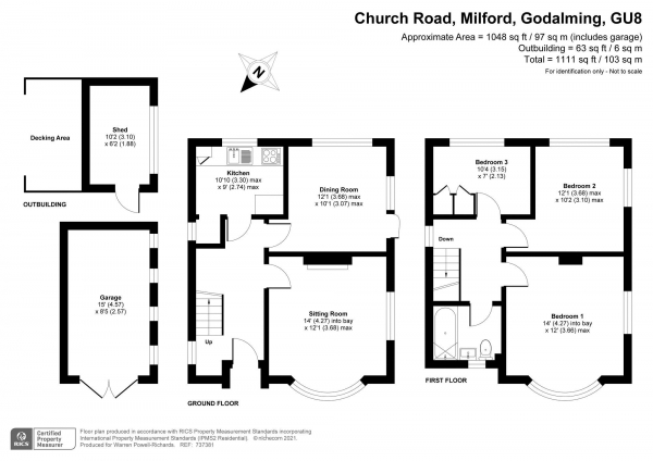 Floor Plan Image for 3 Bedroom Detached House for Sale in Church Road, Milford