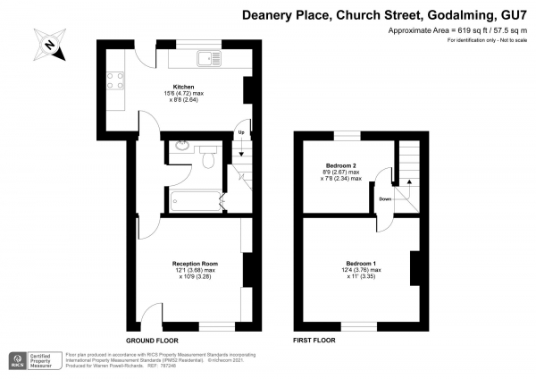 Floor Plan Image for 2 Bedroom Cottage for Sale in Grade 2 Listed Cottage Close To Godalming Town Centre And Main Line Station