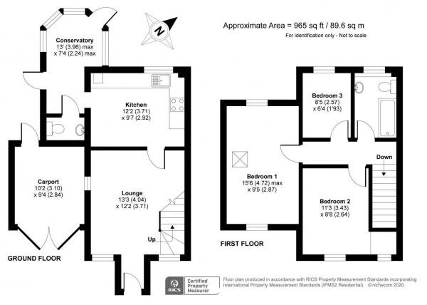 Floor Plan Image for 3 Bedroom Link Detached House to Rent in Chapel Lane, Milford